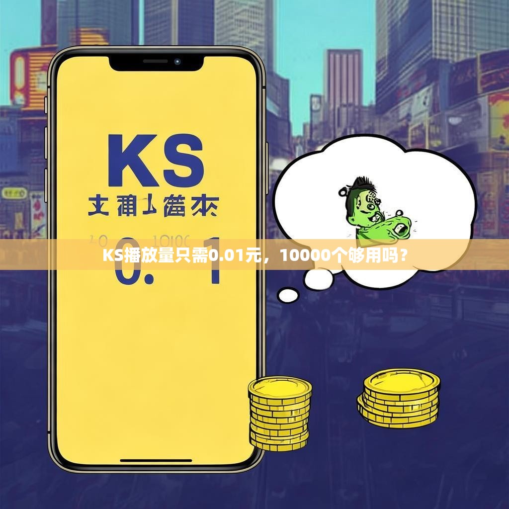 KS播放量只需0.01元，10000个够用吗？