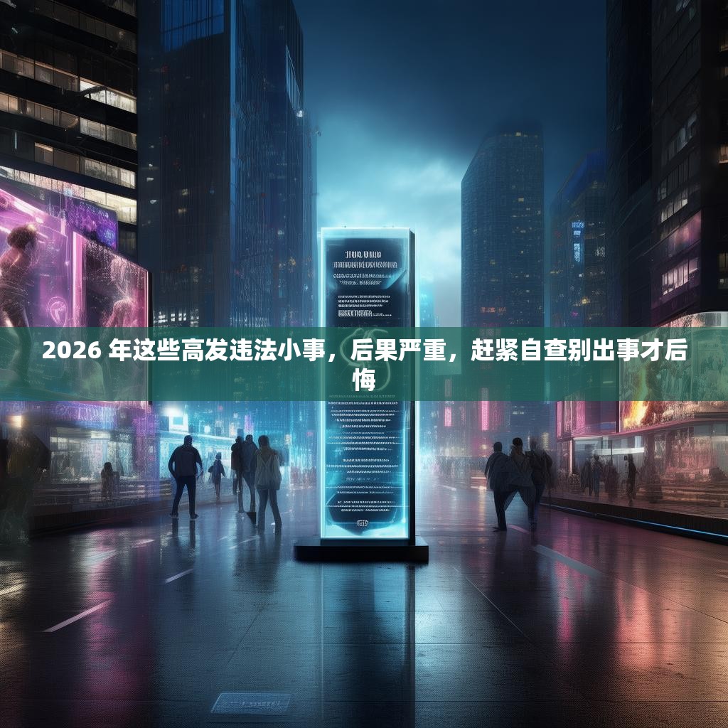 2026 年这些高发违法小事,后果严重,赶紧自查别出事才后悔